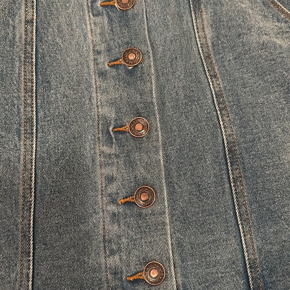 Signature8 Women’s Button Up Jean Skirt Size S - Picture 3 of 5